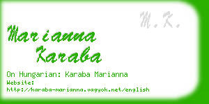 marianna karaba business card